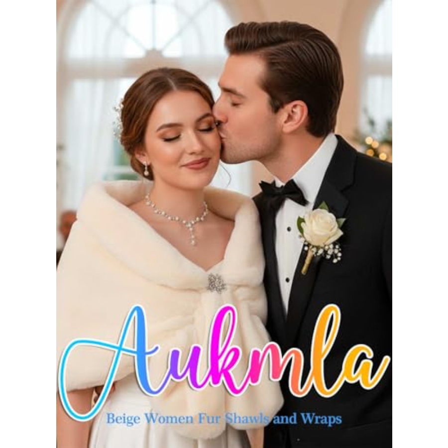 Aukmla Women's Wedding Fur Wra - Stole Wedding Shawl avis et prix