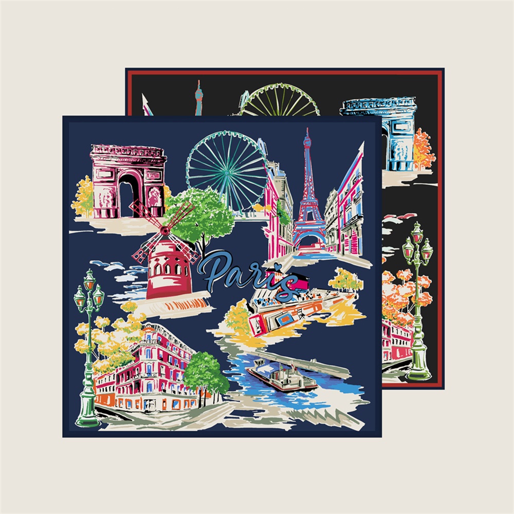 90CMTwill Silk Scarf Women Dou - Face Scarf Mask avis et prix