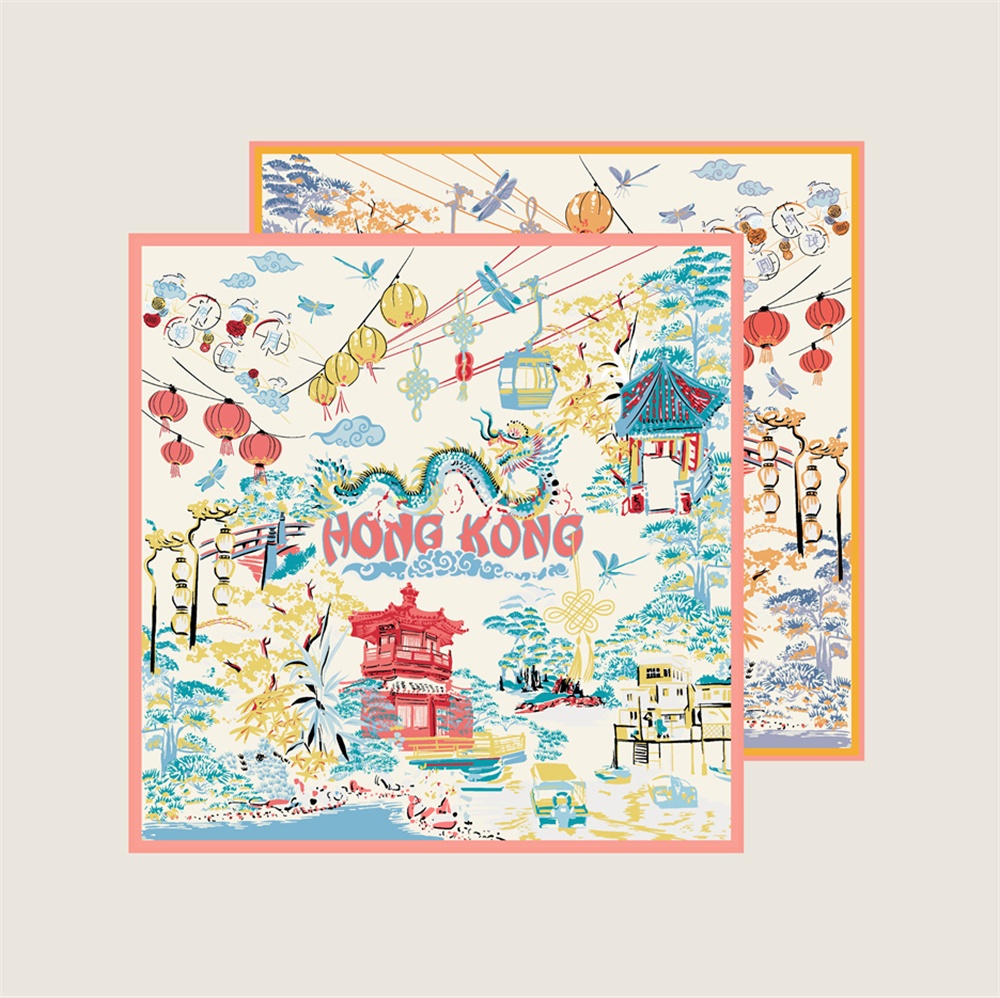 90CMTwill Silk Scarf Women Dou - Face Scarf Mask avis et prix