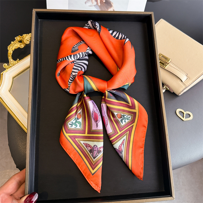 Luxury Zebra Print Square Silk - Scarf Silk Square avis et prix