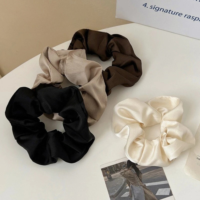 Vintage Silk Hair Scrunchies E - Silk Tie Striped avis et prix