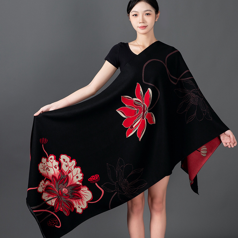 Women Winter Shawl Cashmere Sc - Woven Scarf Blanket avis et prix