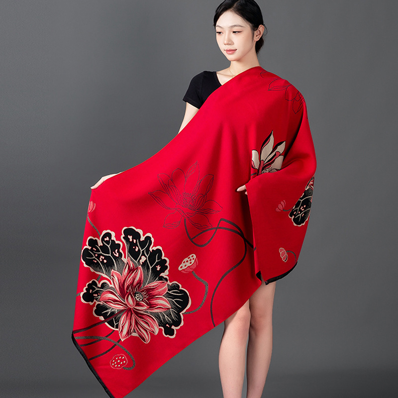 Women Winter Shawl Cashmere Sc - Woven Scarf Blanket avis et prix