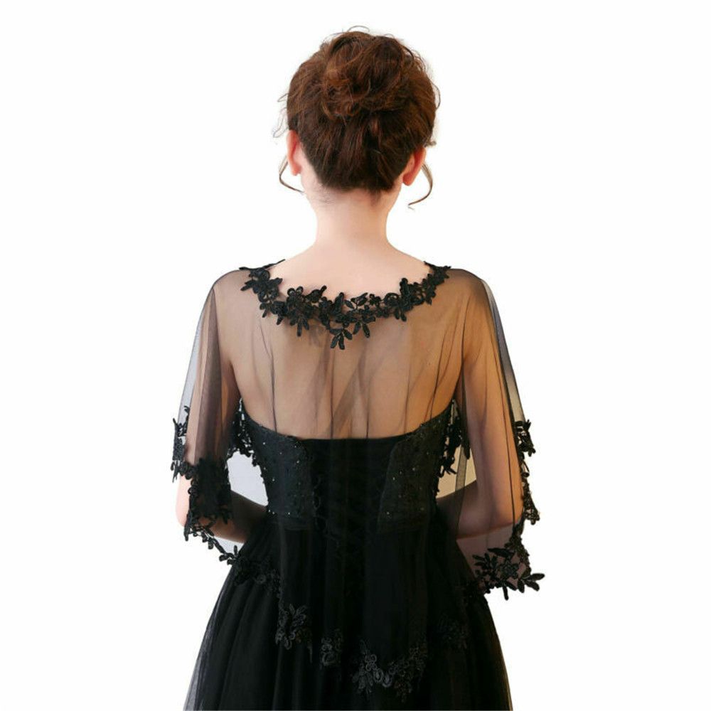 Fashion Lace Short Sleeve Shru - Stole Wedding Shawl avis et prix