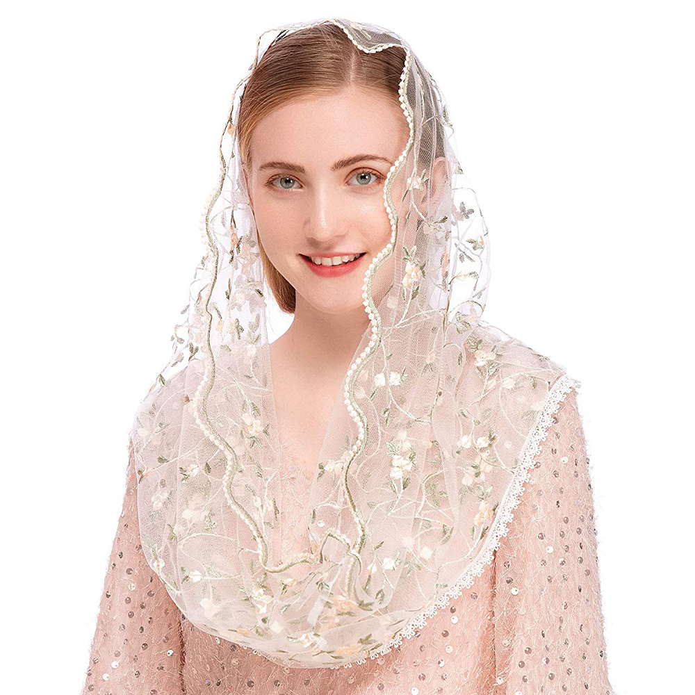 Women Chapel Veils Lady Mantil - Infinity Scarf Knit avis et prix