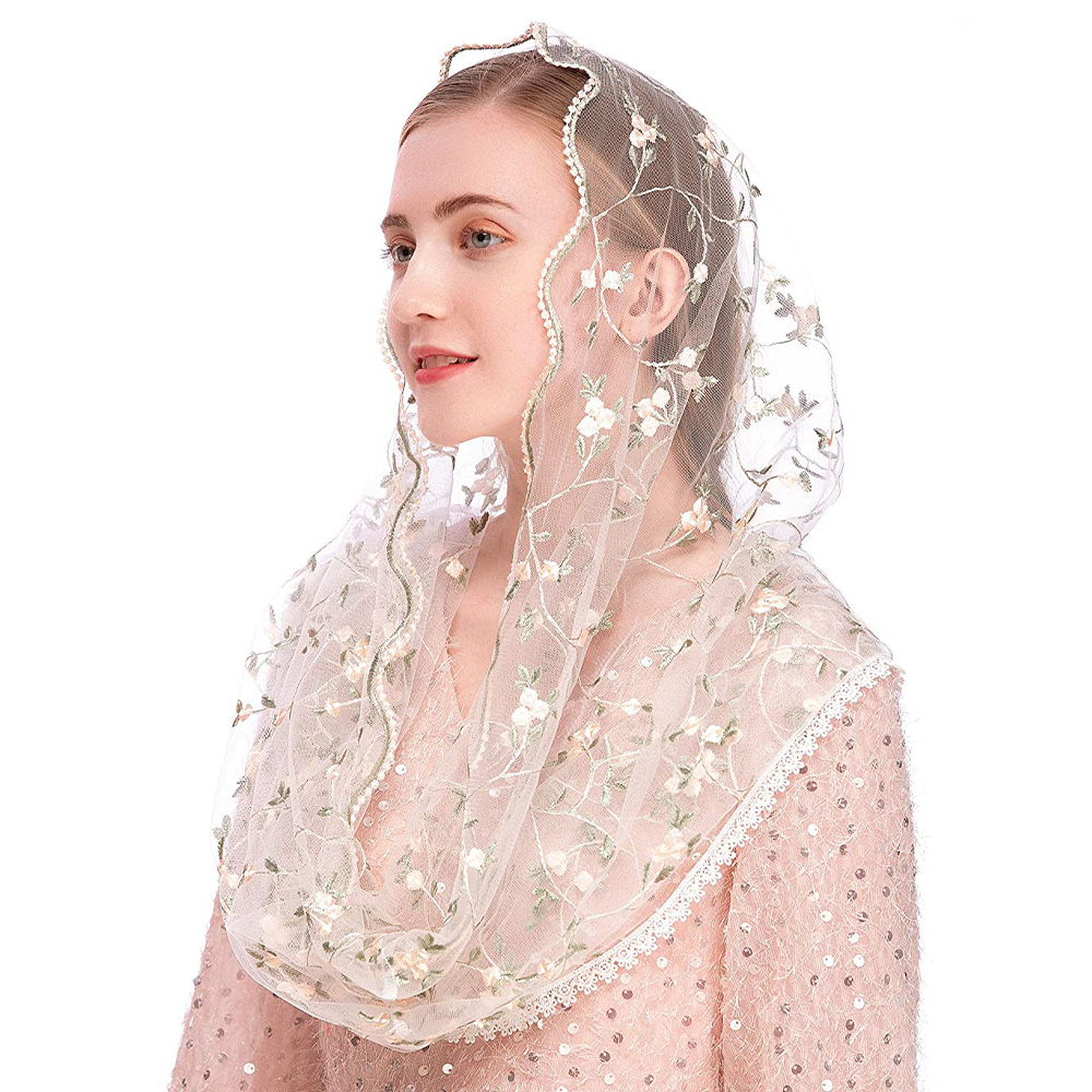 Women Chapel Veils Lady Mantil - Infinity Scarf Knit avis et prix