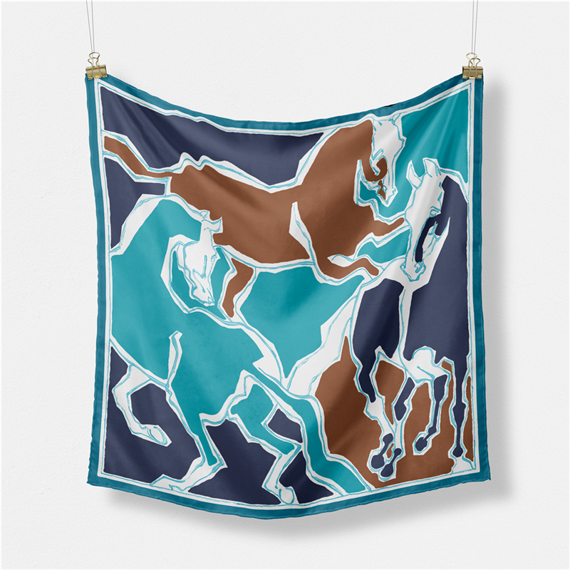 Twill Silk Scarf Woman Three H - Scarf Silk Square avis et prix