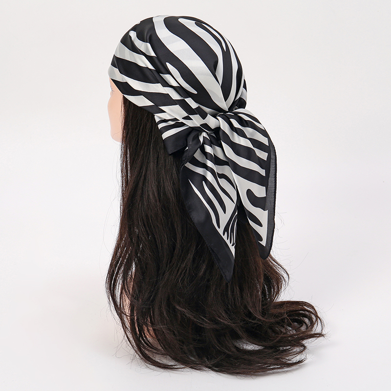 2025 Beach Hijab Stoles Silk S - Silk Tie Striped avis et prix