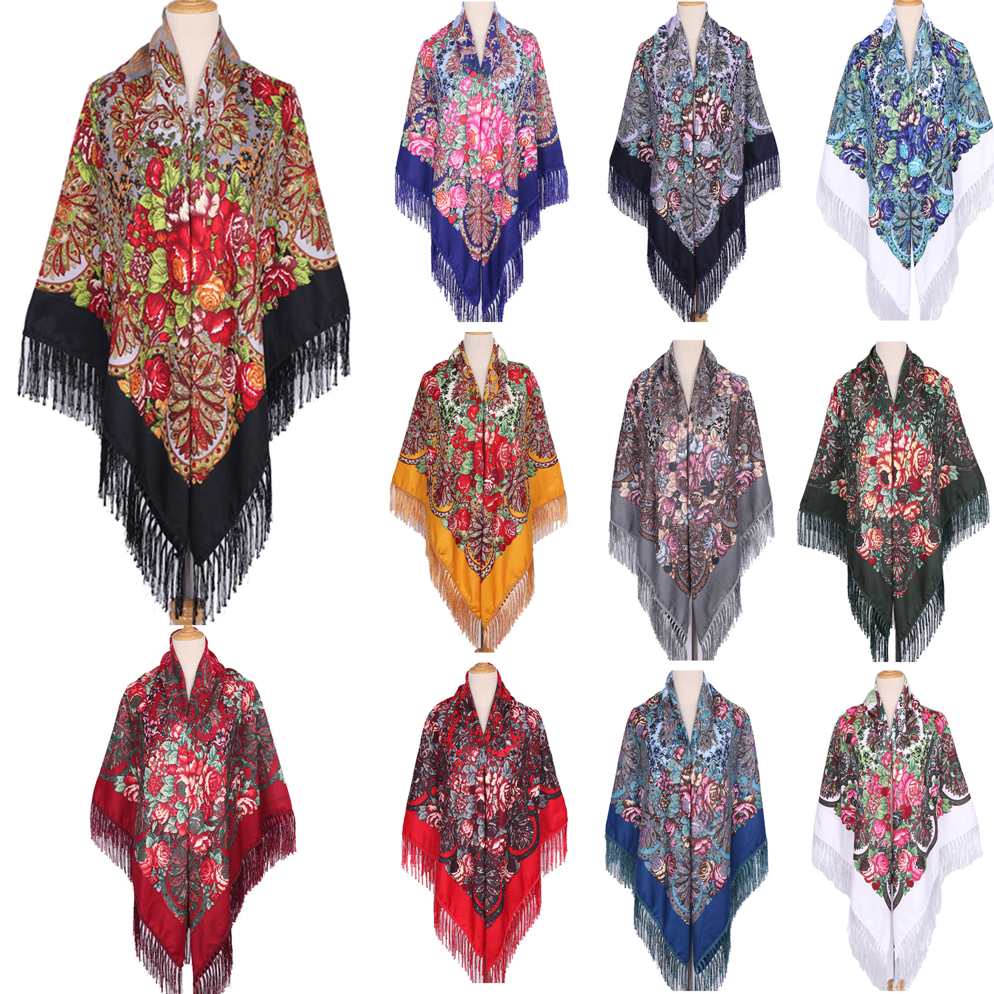 160*160cm Ethnic Large Square  - Woven Scarf Blanket avis et prix