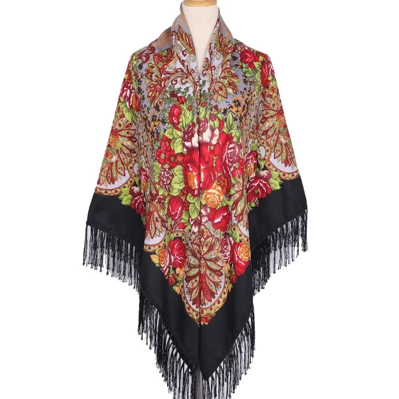 160*160cm Ethnic Large Square  - Woven Scarf Blanket avis et prix