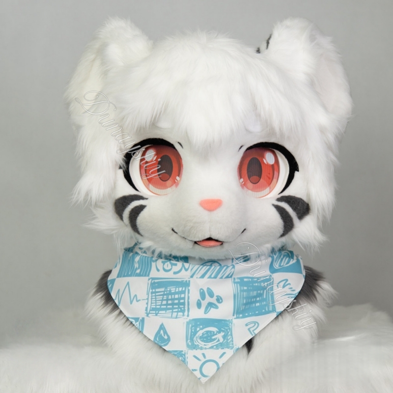 Cartoon Graffiti Checkered Fur - Face Scarf Mask avis et prix