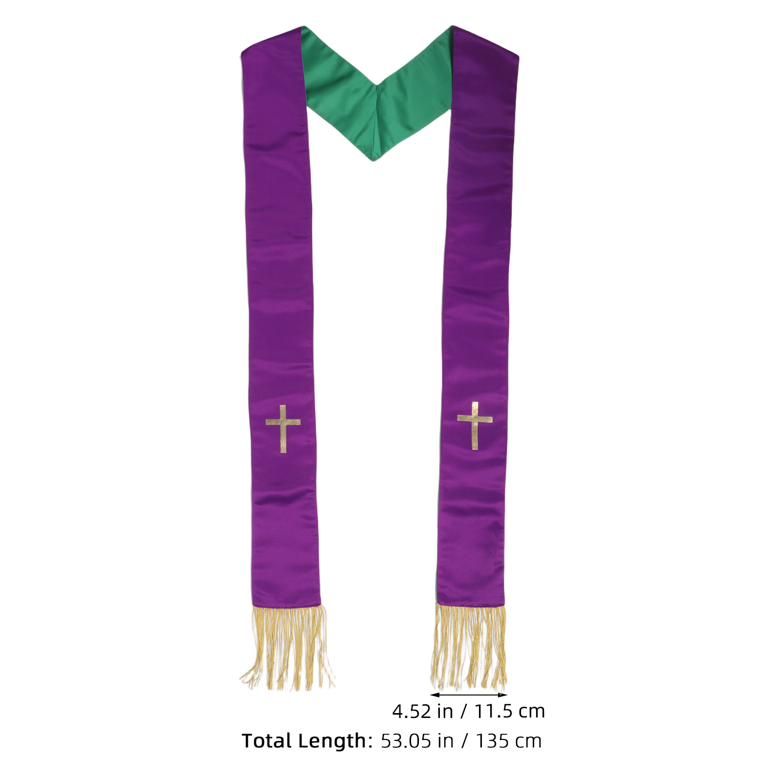 Reversible Embroidered Pastor  - Stole Wedding Shawl avis et prix