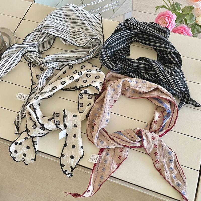 *1Pcs Soft Cotton Linen Triang - Bandana Cotton avis et prix