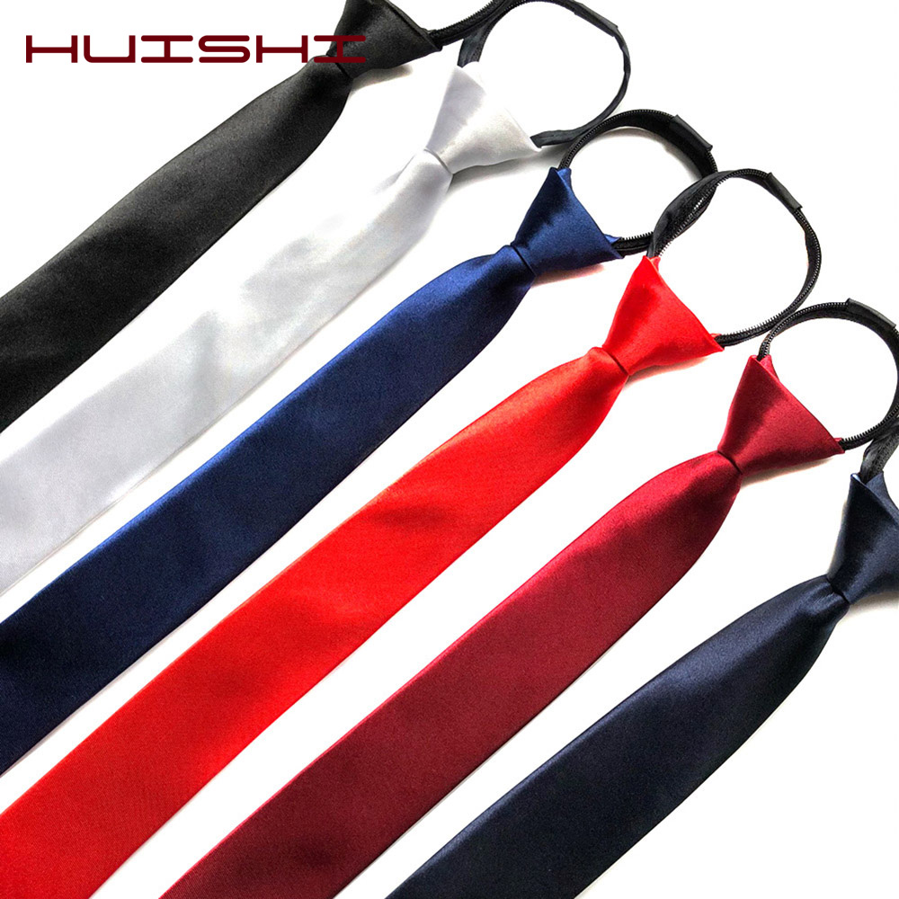 HUISHI Pre-tied Zipper Tie Nec - Skinny Tie Men avis et prix