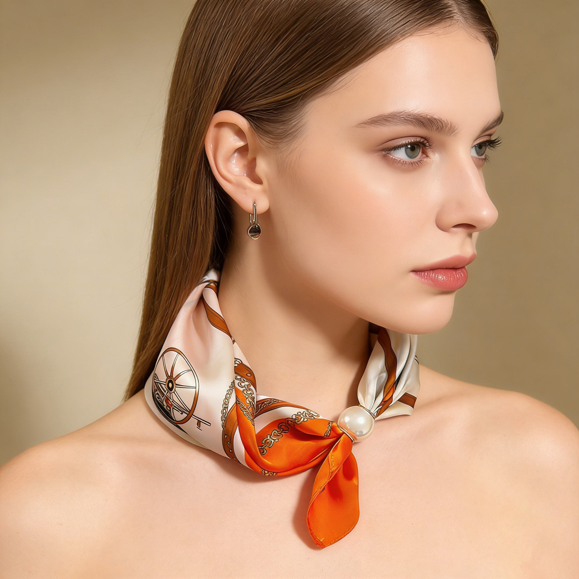Scarf Chain Silk Lazy Magnetic - Face Scarf Mask avis et prix