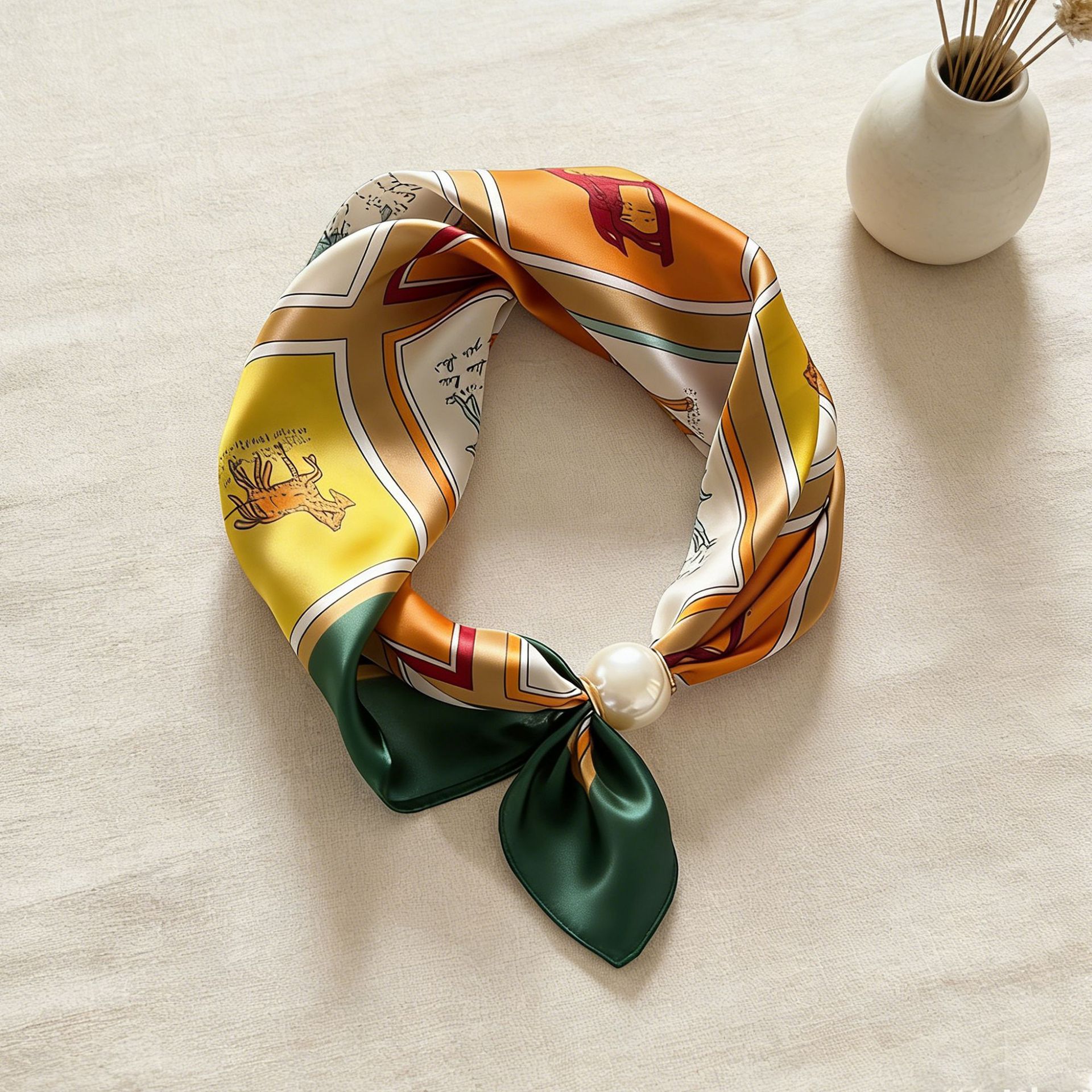 Scarf Chain Silk Lazy Magnetic - Face Scarf Mask avis et prix
