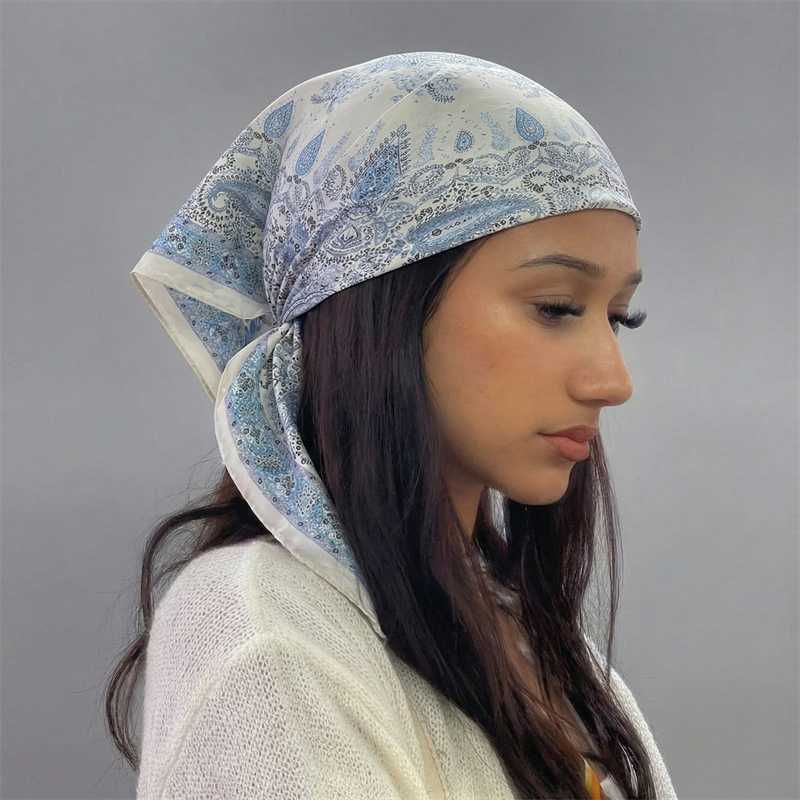 Luxury Printing Silk Square Sc - Face Scarf Mask avis et prix