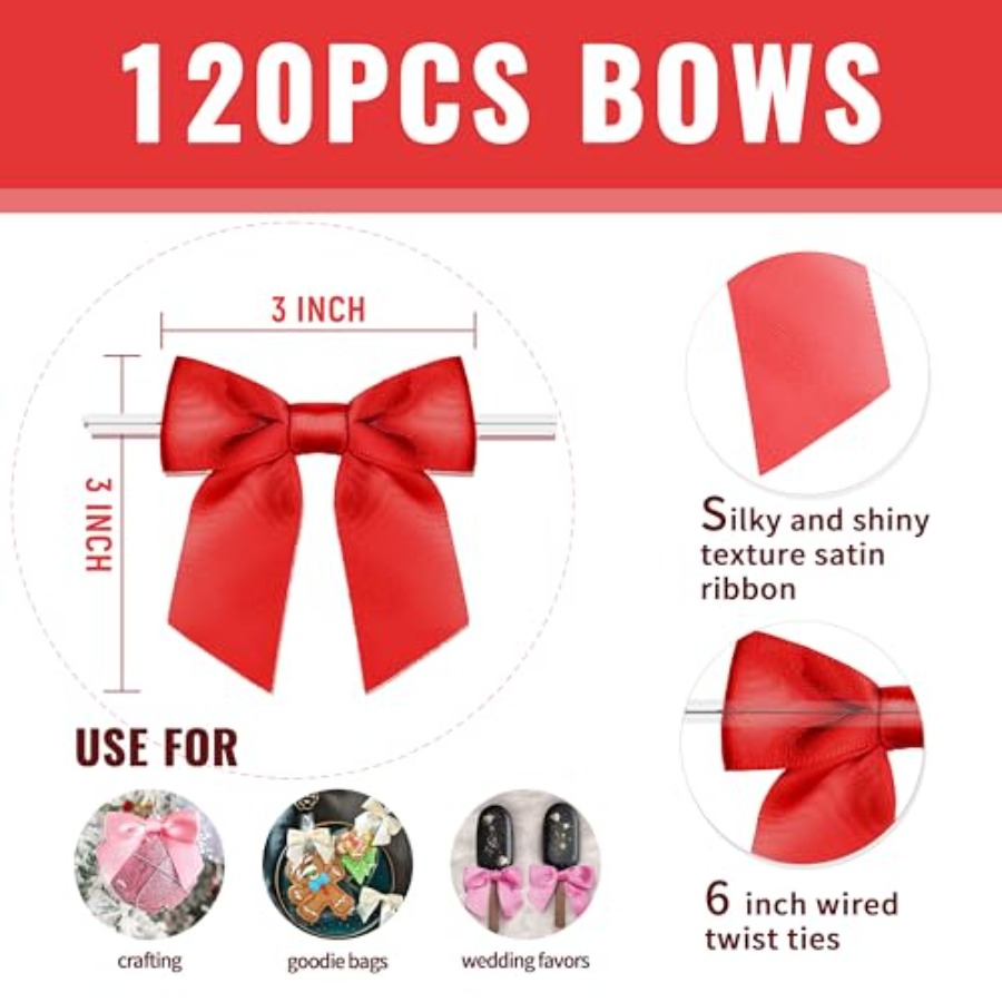 RainbowPana 120 Pack Christmas - Bow Tie Pre Tied avis et prix