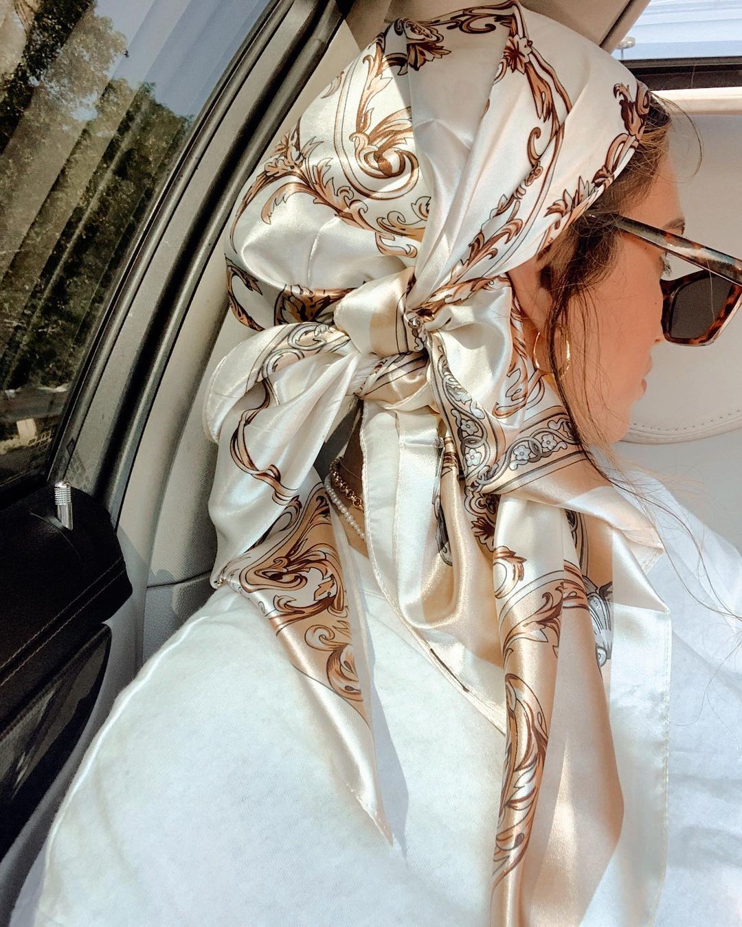 Satin Square Scarf Women Musli - Head Wrap Turban avis et prix