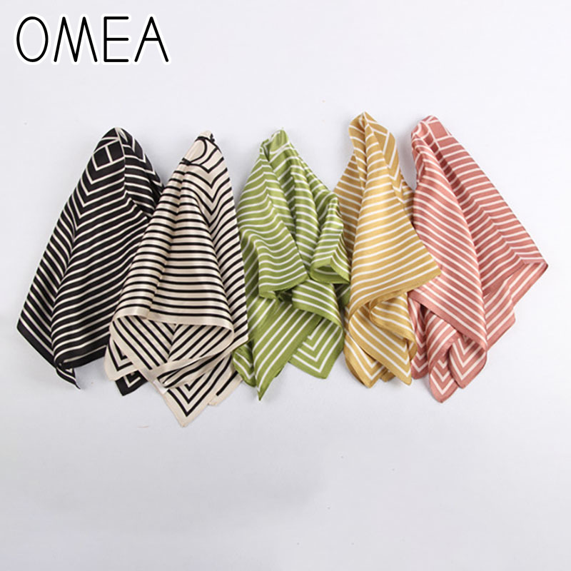 OMEA 100% Real Silk Scarf Wome - Silk Tie Striped avis et prix