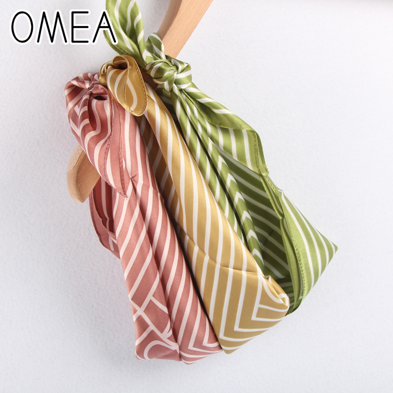 OMEA 100% Real Silk Scarf Wome - Silk Tie Striped avis et prix