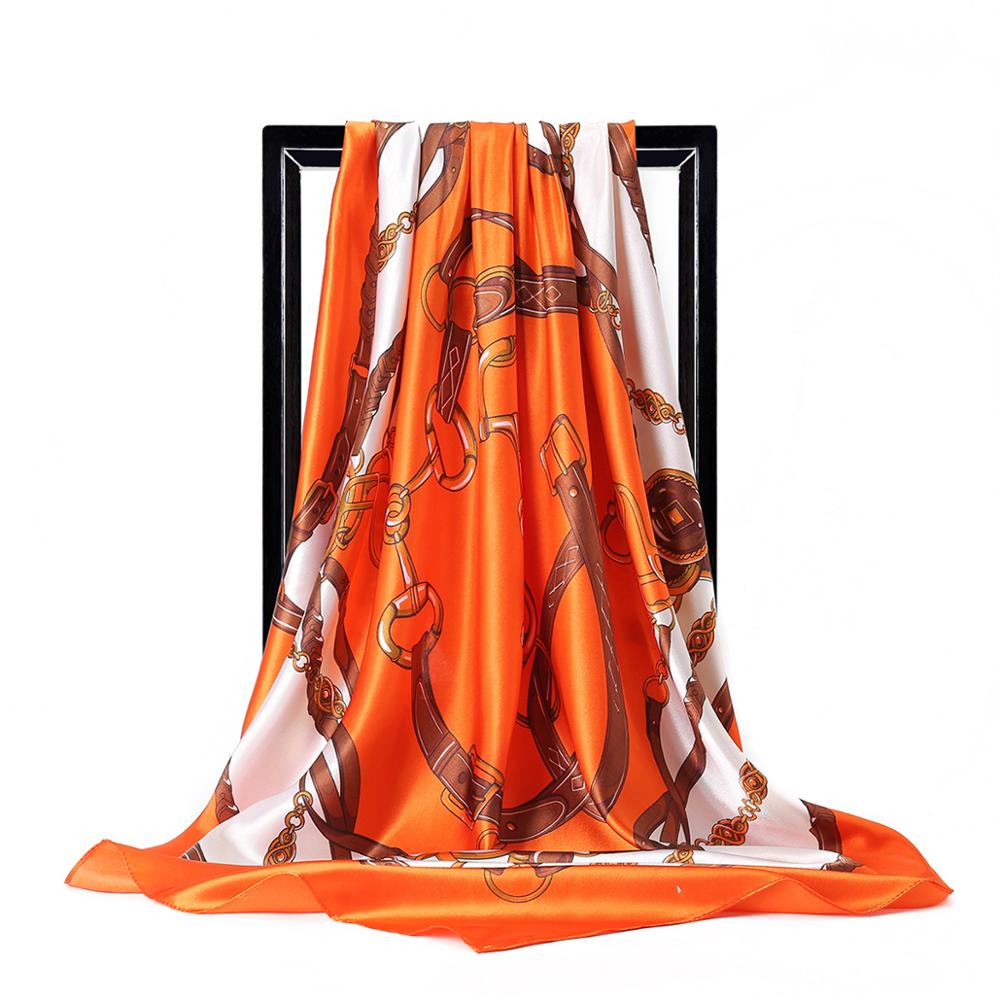 90*90cm Ladies Silk Scarf Band - Face Scarf Mask avis et prix