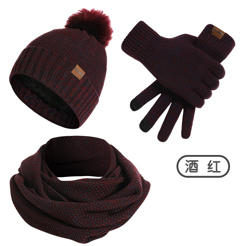 Women Winter 3Pcs Fleece Lined - Infinity Scarf Knit avis et prix