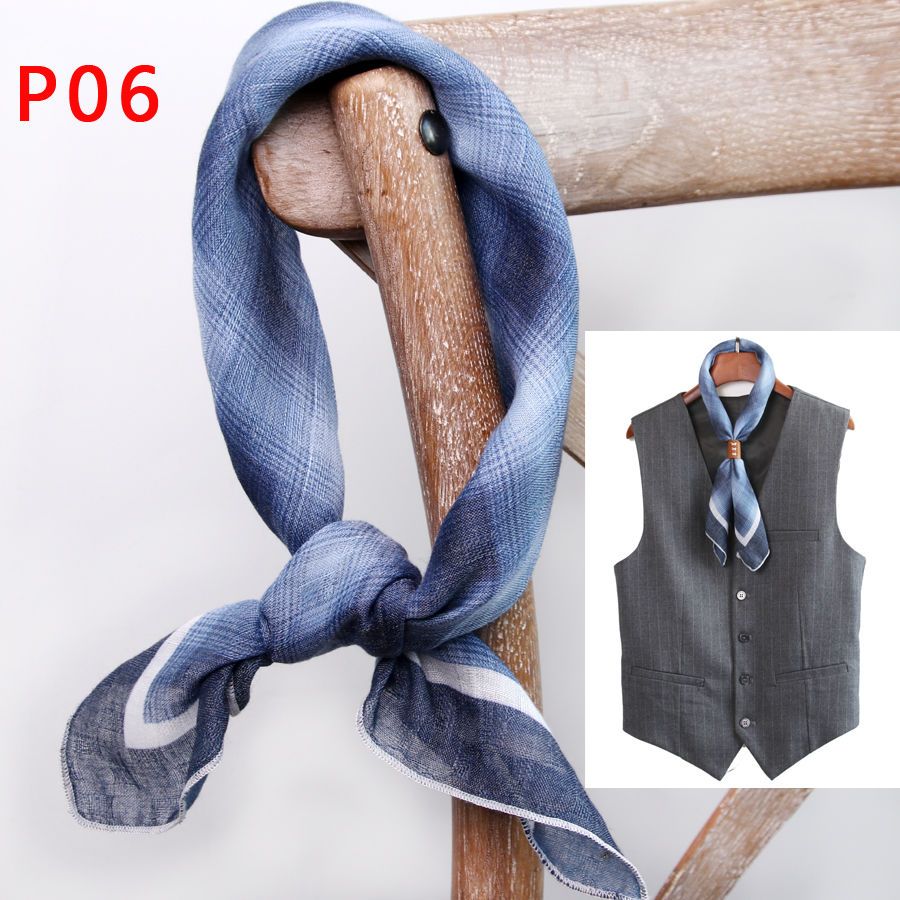 Men's Square Scarf with Button - Scarf Silk Square avis et prix