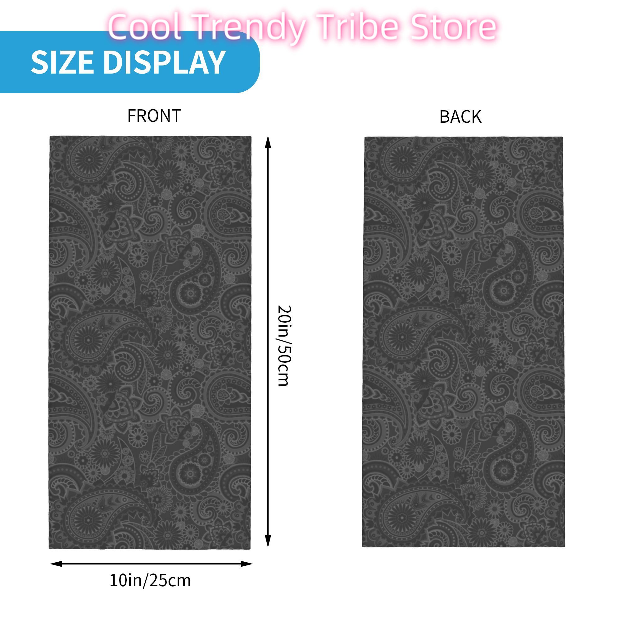 Custom Paisley Chicano Bandana - Neck Warmer Tube avis et prix