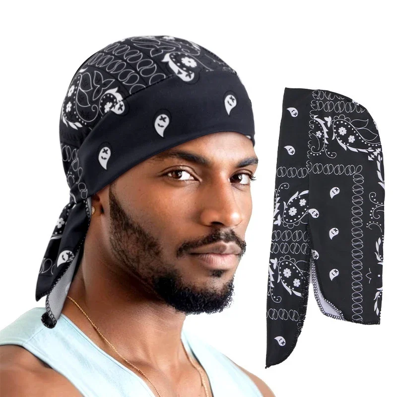 New Men Women Print Durag Du-R - Bandana Doo Rag avis et prix