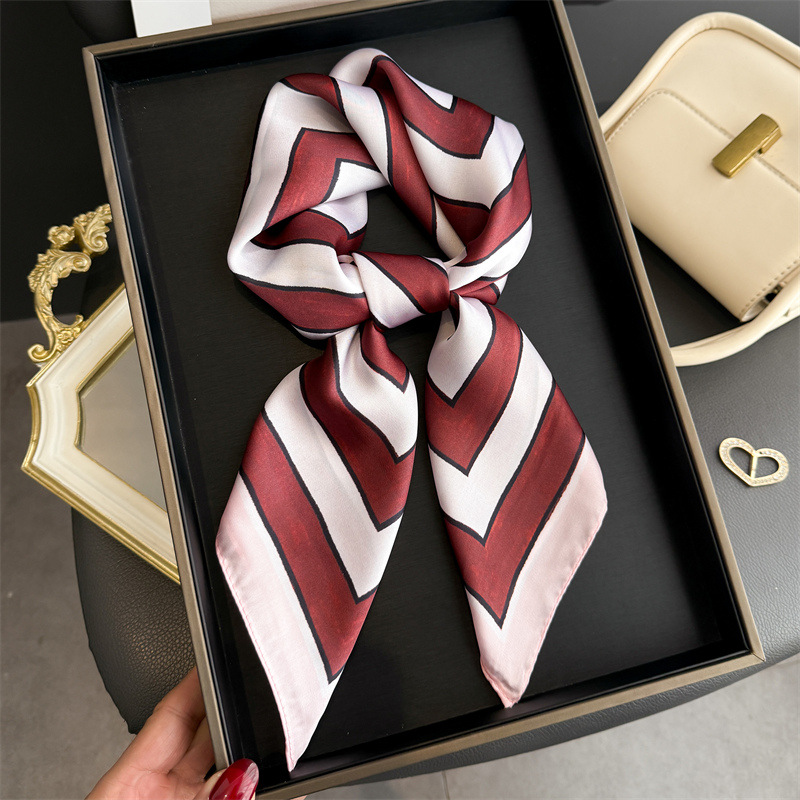 Satin Silk Geometric Stripe Pr - Silk Tie Striped avis et prix
