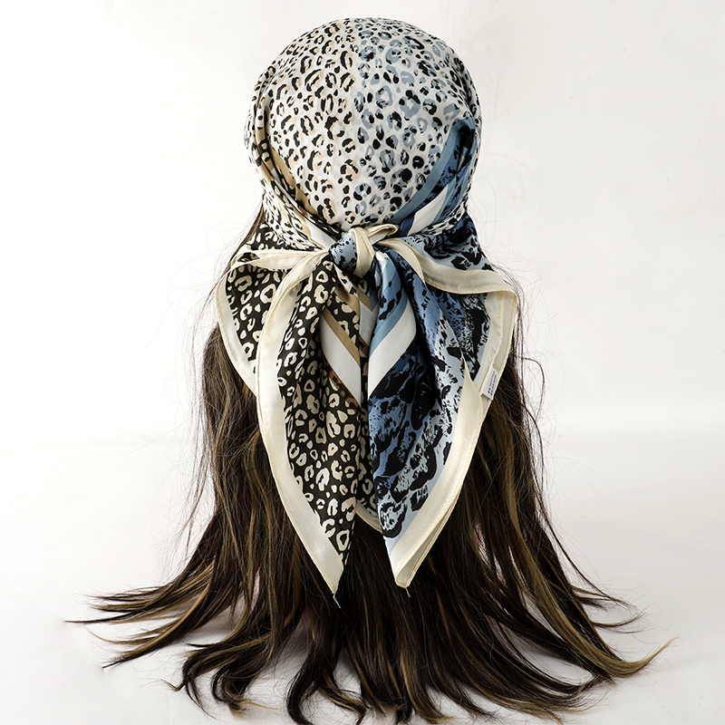 Luxury Silk Shawl Fat Cat Squa - Head Wrap Turban avis et prix