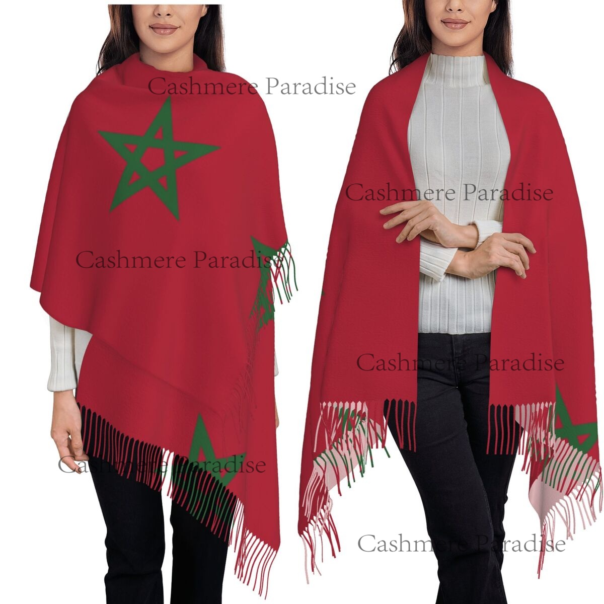 Morocco Flag Womens Warm Winte - Infinity Scarf Knit avis et prix