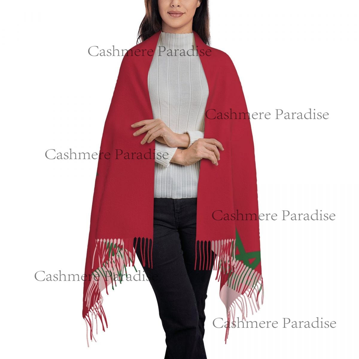 Morocco Flag Womens Warm Winte - Infinity Scarf Knit avis et prix
