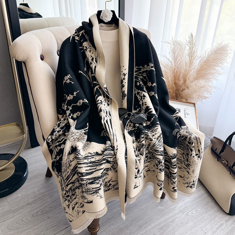 Women Winter Cashmere Scarf Wh - Woven Scarf Blanket avis et prix