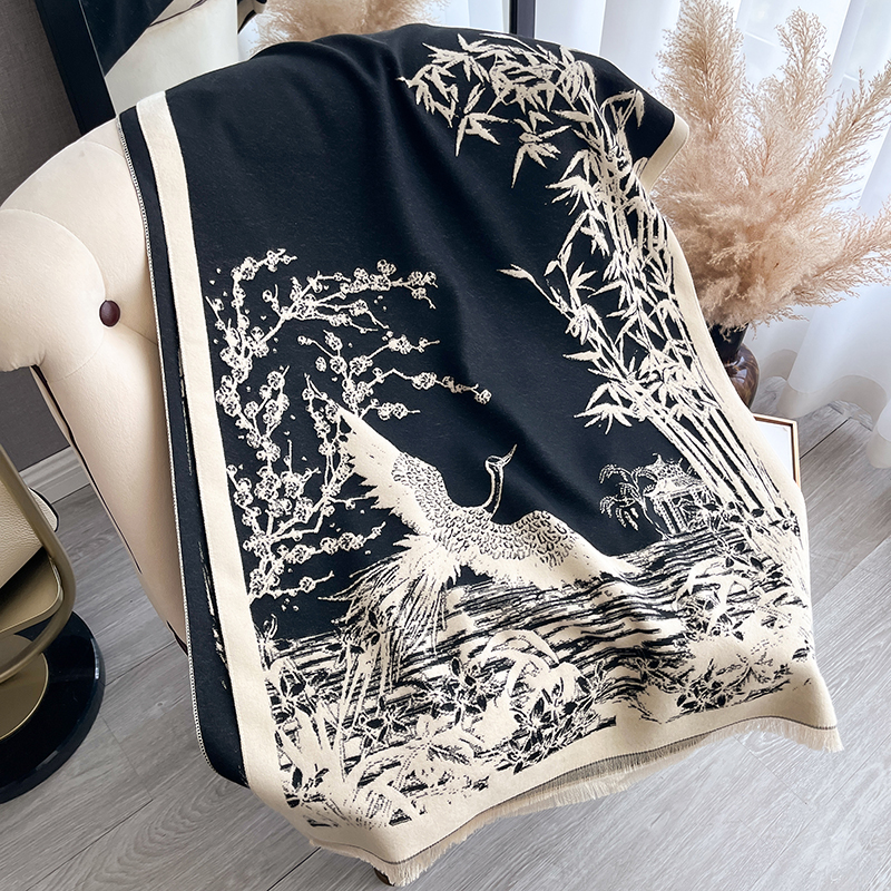 Women Winter Cashmere Scarf Wh - Woven Scarf Blanket avis et prix