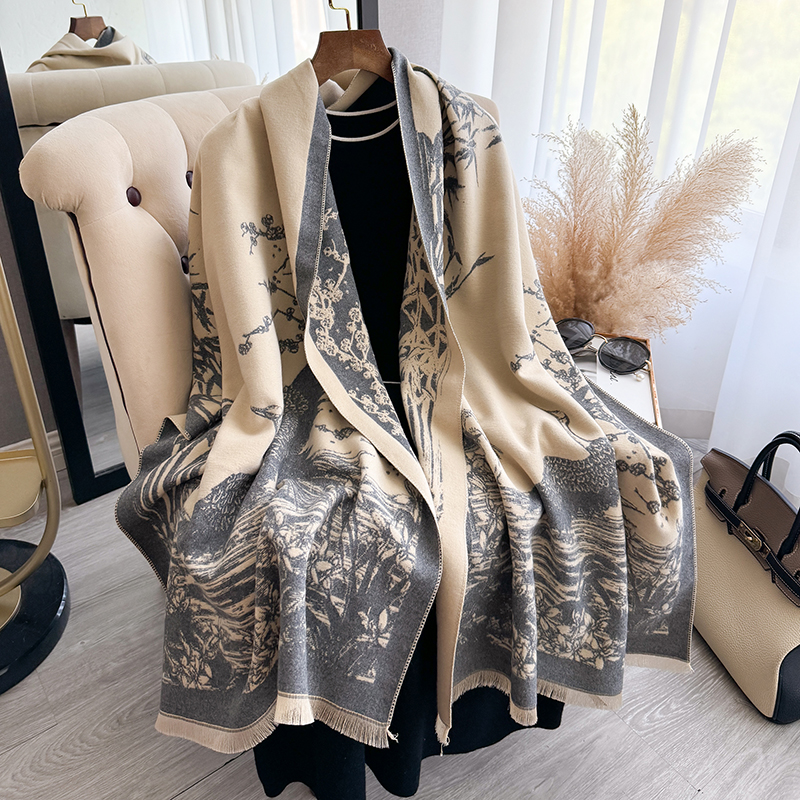 Women Winter Cashmere Scarf Wh - Woven Scarf Blanket avis et prix