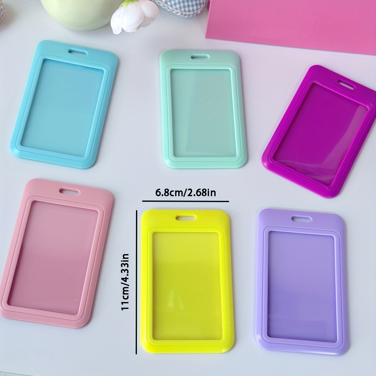 1pc Cute Macaron Solid Color C - Lanyard Badge Holder avis et prix