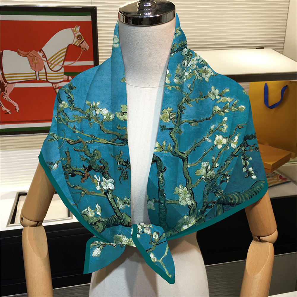 90CM Hot Sell Twill Silk Scarf - Face Scarf Mask avis et prix