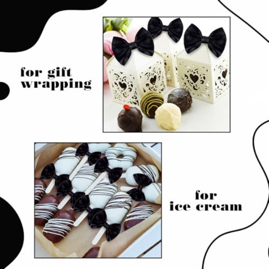Black 48 Pcs 3.5 Inch Bows wit - Bow Tie Pre Tied avis et prix