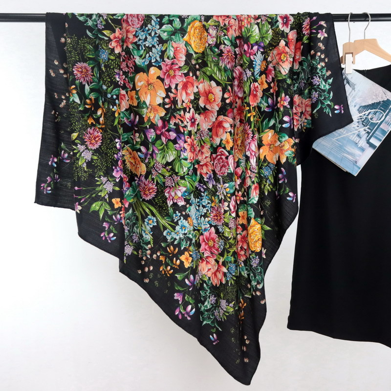 Designer Wool Silk Scarf Women - Pashmina Wrap Large avis et prix