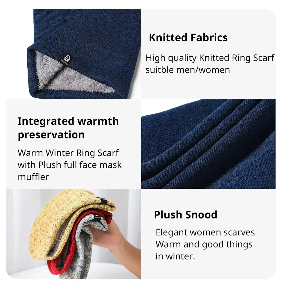 Unisex Solid Cashmere Like Plu - Muffler Men Wool avis et prix