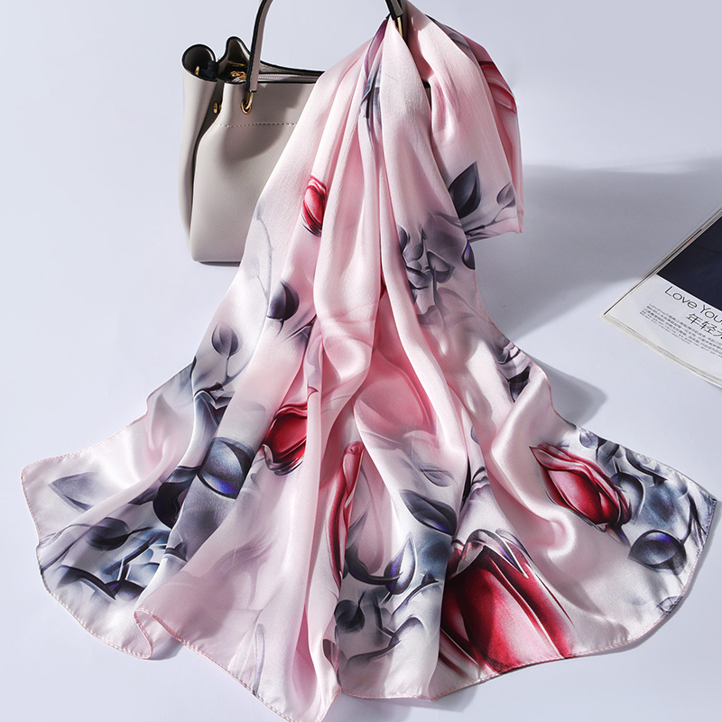 100% Silk Long Scarf Women Lux - Face Scarf Mask avis et prix