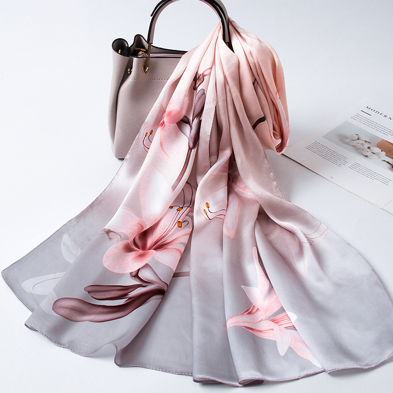 100% Silk Long Scarf Women Lux - Face Scarf Mask avis et prix