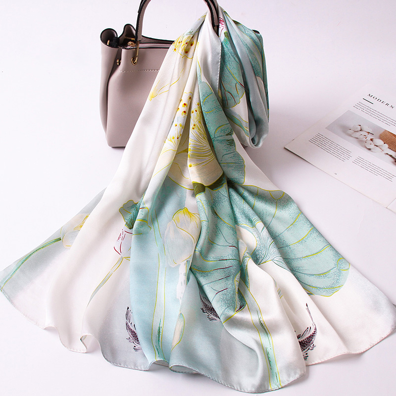 100% Silk Long Scarf Women Lux - Face Scarf Mask avis et prix