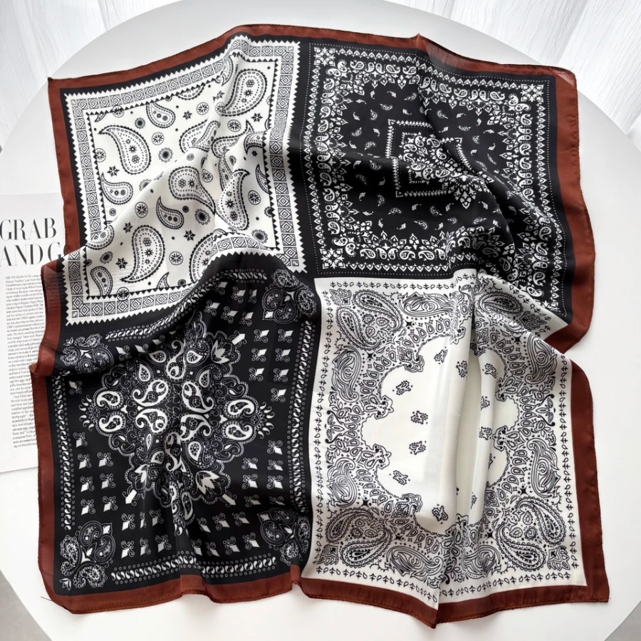 2025 Silk Shawl Square Scarf F - Bandana Cotton avis et prix