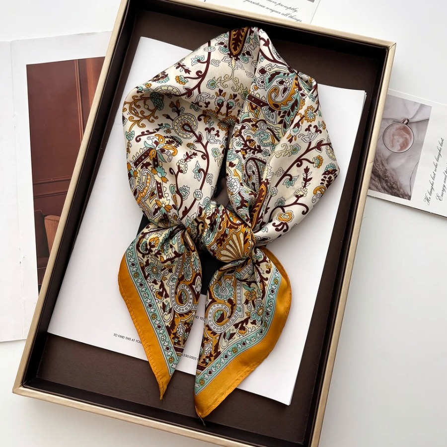 2025 Silk Shawl Square Scarf F - Bandana Cotton avis et prix